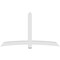 Ekena Millwork Bellingham Architectural Grade PVC Gable Bracket, 96"W x 56"H x 4"D x 6"F, 14/12 Pitch GBP096X56X0406BEL00 - alternate 3
